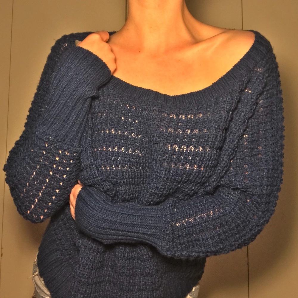 NWOT: Teal Crew Neck Sweater